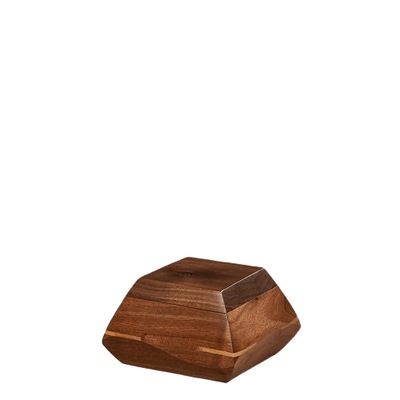 Trapezium Walnut Wood Keepsake Urn