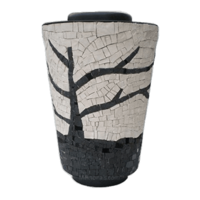 Tree Mosaic Cremation Urn