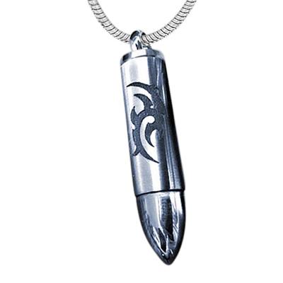 Tribal Bullet Urn Necklace