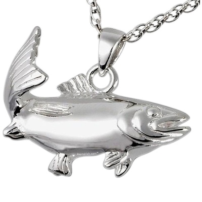 Trout Cremation Pendant III