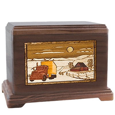 Trucker Walnut Hampton Cremation Urn