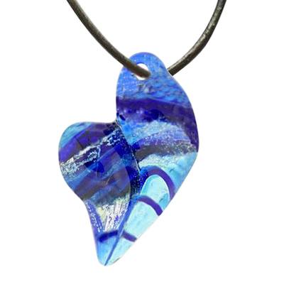 True Blue Cremation Ash Pendant