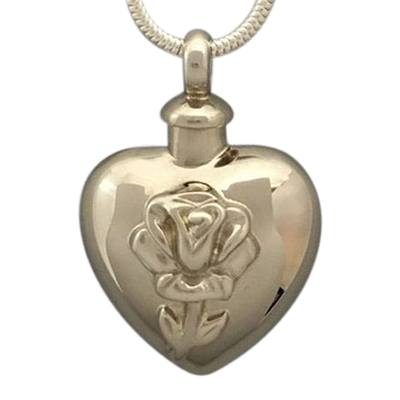 Tulip Heart Cremation Jewelry