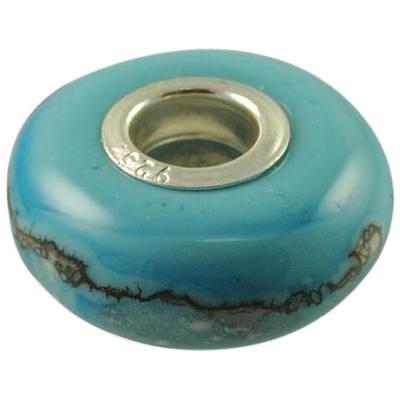 Turquoise Elegance Cremation Ash Bead