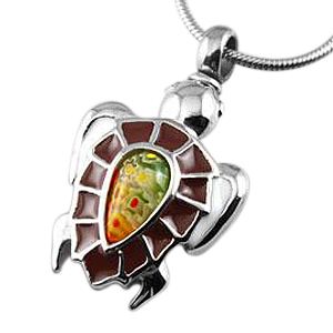 Turtle Shell Cremation Jewelry