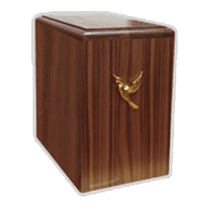 Two Doves Walnut Companion Urn