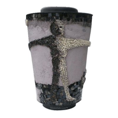 Embrace God Mosaic Cremation Urn