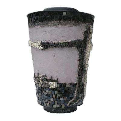 Embrace God Mosaic Cremation Urn