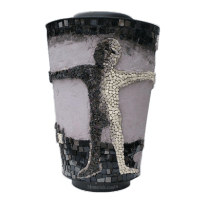 Embrace God Mosaic Cremation Urn