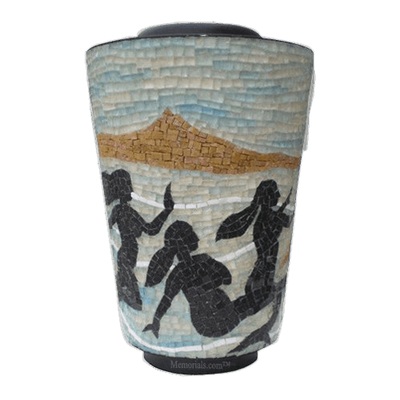 Mermaid Mosaic Cremation Urn