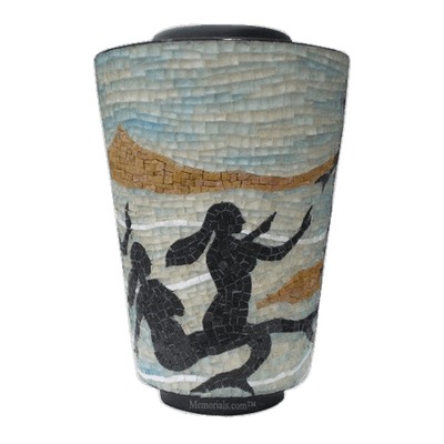 Mermaid Mosaic Cremation Urn