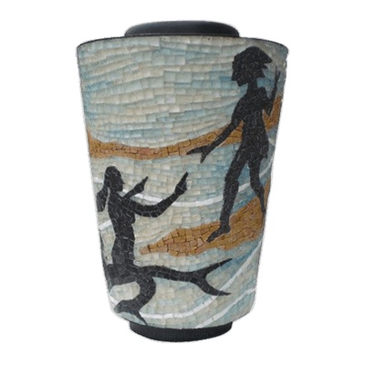 Mermaid Mosaic Cremation Urn