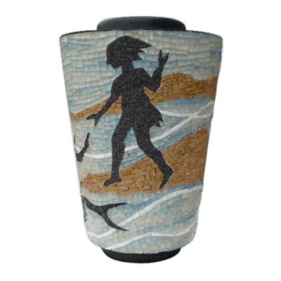 Mermaid Mosaic Cremation Urn