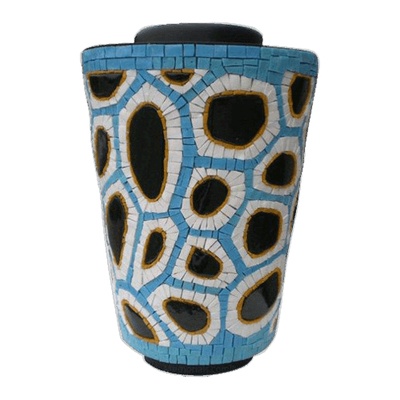 Water Mosaic Cremation Urn