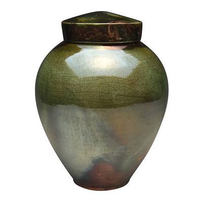 Forest Raku Companion Ceramic Urn