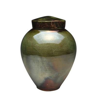 Forest Raku Medium Ceramic Urn
