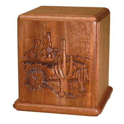 Desert Mahogany Cremation Urn