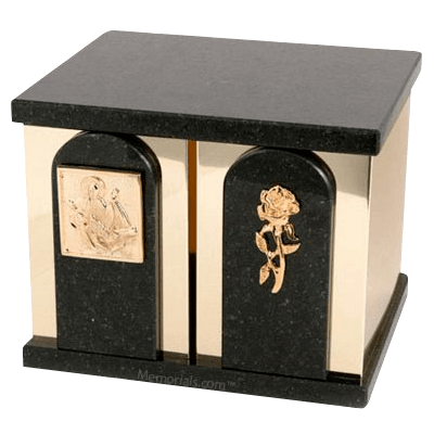 Trinity Cambrian Black Granite Companion Urn