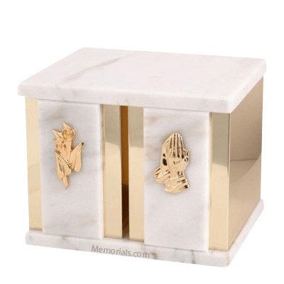 Etinity White Marble Companion Urn