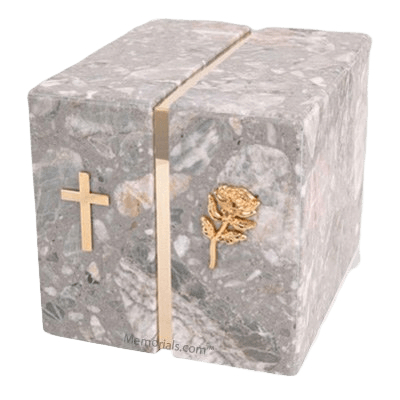 Foresta Grey Stone Marble Companion Urn