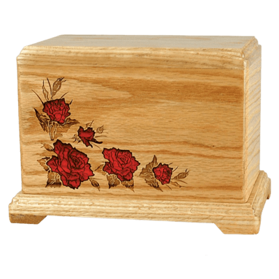 Red Roses Companion Cremation Urn