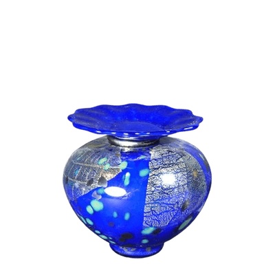 Milano Bluetonia Glass Keepsake Urn