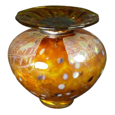 Venetia Caramel Glass Pet Urn