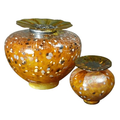 Milano Caramel Glass Cremation Urns