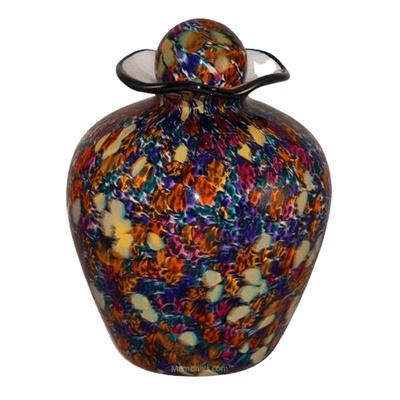 Vibrant Glass Cremation Urn