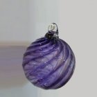 Violet Glass Cremation Ornament