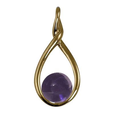 Violet Infinity Cremation Ash Pendant