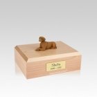 Vizsla Laying Small Dog Urn