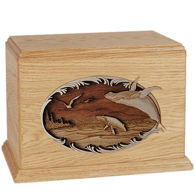 Whales Maple Companion Urn