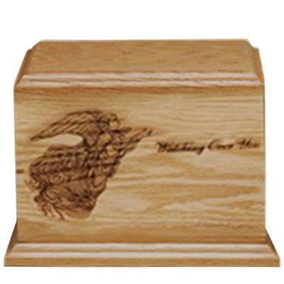 Watching Over You Walnut Wood Urn