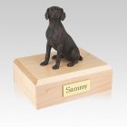 Weimaraner Bronze Medium Dog Urn