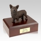 Welsh Corgi Bronze Large Dog Urn