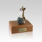 Welsh Corgi Playing Small Dog Urn