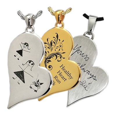 Whimsy Heart Cremation Pendant