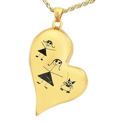 Whimsy Heart Cremation Pendant IV