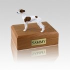 Whippet White & Brown Small Dog Urn