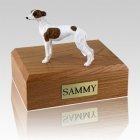 Whippet White & Brown Dog Urns