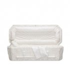 White Deluxe Premie Child Casket