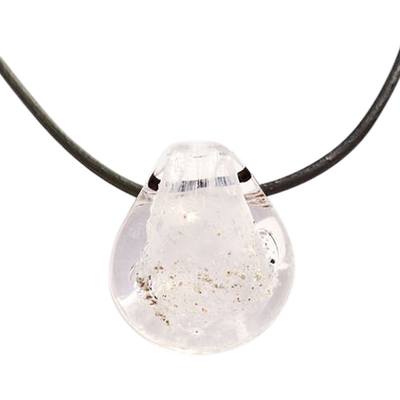 White Memorial Jewelry Pendant