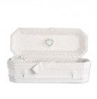 White Ray Small Child Casket