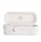 White Ray Large Child Casket