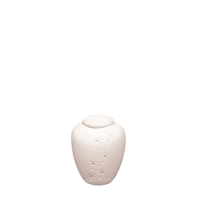 White Sand Biodegradable Small Urn