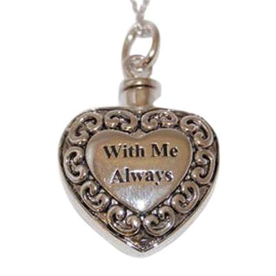 With Me Heart Keepsake Pendant