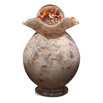 Wood Glass Companion Cremation Urn