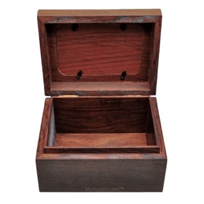 Wooden Photo Chest Cremation Urn