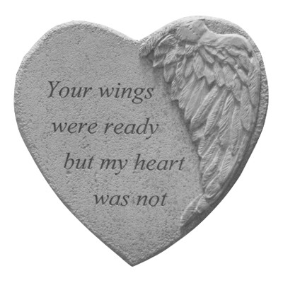 Your Wings Angel Heart Stone